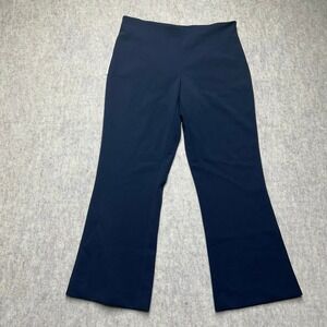 Berwich Pantalone Italiano Tailored Navy‎ Blue Flared Dress Pants Size 31 NWT